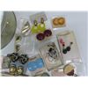 Image 2 : Tin of Assorted Vintage earrings