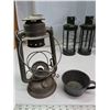 Image 4 : Lot of Collectibles: Antique Farm Lantern, Insulators, Sears magazines (2000's), SAD irons, etc.