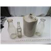 Image 1 : Vintage jug, milk bottles and Crush bottle
