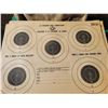 Image 2 : approx. 100 vintage sporting rifle competition target sheets & vintage canvas ammo bag