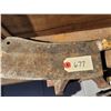 Image 2 : vintage 14" big game meat cleaver, needs restoration