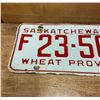Image 2 : 1958 Saskatchewan farm license plate