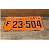 Image 1 : 1963 Saskatchewan farm license plate