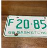 Image 2 : 1966 Saskatchewan farm license plate