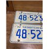 Image 2 : Pair of 1972 Saskatchewan license plates