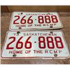 Image 1 : Pair of 1973 Saskatchewan license plates