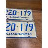 Image 3 : Pair of 1976 Saskatchewan license plates