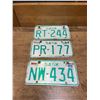 Image 1 : 3 Saskatchewan motorcycle plates - 1984-1985 x2