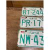 Image 2 : 3 Saskatchewan motorcycle plates - 1984-1985 x2