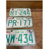 Image 3 : 3 Saskatchewan motorcycle plates - 1984-1985 x2