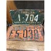 Image 5 : 6 Saskatchewan license plates - 1949-1950, 1954-1955, 1957 and 1959 - Rough
