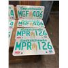 Image 3 : 4 pair Saskatchewan license plates - 1982-1985