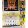 Image 5 : 1972 Pinup calender and 40 pack, pin-up girl - matches