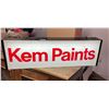 Image 1 : Hanging, Kem paints, light up sign - 2 sided - 36"Wx9"Hx6"D