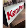 Image 3 : Hanging, Kem paints, light up sign - 2 sided - 36"Wx9"Hx6"D