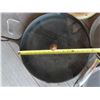 Image 3 : 4 Cast Iron frying Pans + Thermos (1 pan is 15" in diameter!)