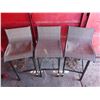 Image 1 : 3 Kitchen stools/chairs - 19"x 25.5"x 15"