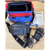 Image 1 : Panasonic Palmcorder PV-L606 w/ Case, Charger & 1 Tape. Needs Battery. Works w/ Adapter Cord.