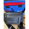 Image 2 : Panasonic Palmcorder PV-L606 w/ Case, Charger & 1 Tape. Needs Battery. Works w/ Adapter Cord.