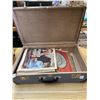 Vintage Suit Case w/Historic News Papers. Princess Diana, Presidents, etc..