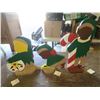 Image 5 : 3 wooden elf decorations
