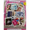 Image 2 : More than 400 beautiful colorful stamps from around the world, perfect for arts and crafts or scrapb