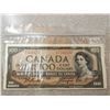 Image 1 : 1954 Canada one hundred $100.00 bill AJ7502177