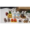 Image 2 : Large collection of various salt and pepper shakers - plastic, glass, metal, porcelain
