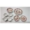 Image 1 : Royal Tudor ware, England dish set - plates, bowls, cups