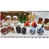 Image 3 : Collection of various salt and pepper shakers - plastic, glass and porcelain