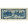 Image 2 : 1954 Bank of Canada $5.00 bill five dollar
