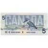 Image 2 : 1986 Canadian  $5.00 five dollar bill UNC