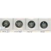 Image 1 : Lot of four (4) Canadian 50¢ fifty cent pieces - 1978 Reg, 1978 round, 1979, 1980