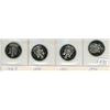 Image 1 : Lot of four (4) Canadian 50¢ fifty cent pieces - 1989, 1990, 199, 1992