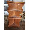 Image 1 : Vintage wooden corner shelf, comes with wall screws