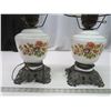 Image 2 : 2 antique glass lamps