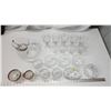 Image 2 : Collection of crystal glasswares - drinking glasses, bowl, vase, etc.