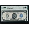 Image 1 : 1914 $5 Chicago FRN PMG 58EPQ