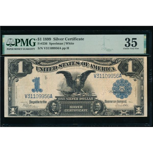 1899 $1 Black Eagle Silver Certificate PMG 35