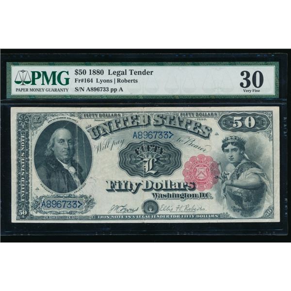 1880 $50 Legal Tender Note PMG 30