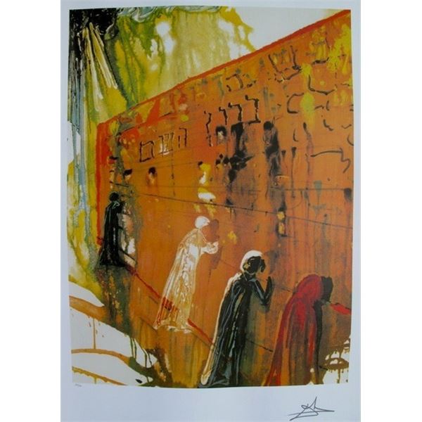 Salvador Dali Wailing Wall Lithograph