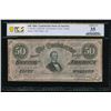 Image 1 : 1864 $50 T-66 Confederate PCGS 35