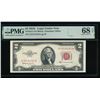 Image 1 : 1953C $2 Legal Tender Note PMG 68EPQ