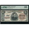 Image 1 : 1890 $5 Treasury Note PMG 64
