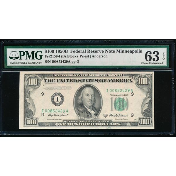1950B $100 Minneapolis FRN PMG 63EPQ