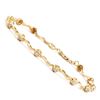 Image 1 : Plated 18KT Yellow Gold 0.11cts Diamond Bracelet