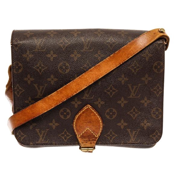 Louis Vuitton Brown Monogram Cartouchiere GM Messenger Bag