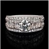Image 1 : 0.83 ctw CENTER Diamond Platinum Ring (1.98 ctw Diamonds)