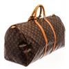 Image 3 : Louis Vuitton Brown Monogram Canvas Keepall 55 Travel Bag