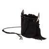 Image 2 : Saint Laurent Black Canvas Fringe Bucket Bag